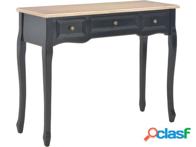 Mesa Consola ART PLANET 3 Cajones Negra