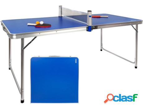 Mesa Ping Pong Plegable AKTIVE Camping (Azul - Acero -