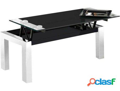 Mesa de Centro ADEC Preto (Negro - Cristal - 112 x 44–57 x