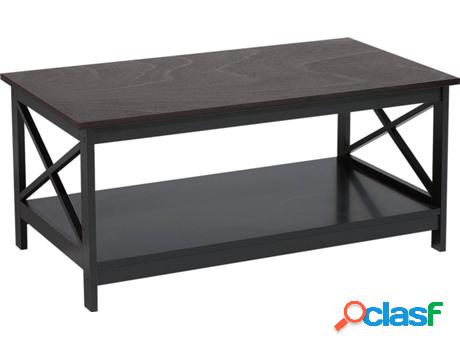 Mesa de Centro Foster (Negro - MDF -55x100x45 cm)