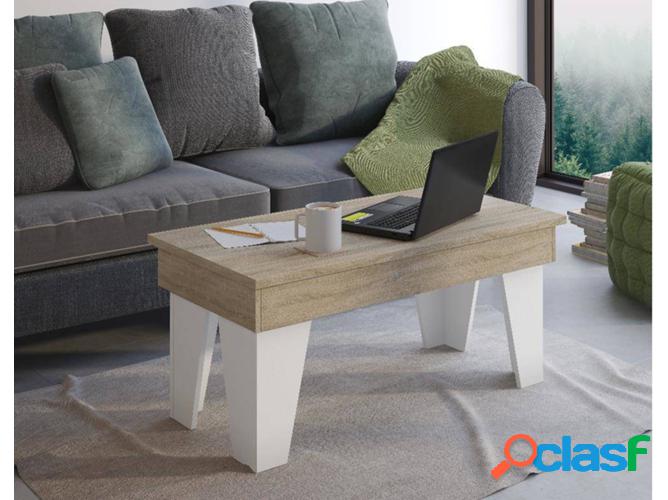 Mesa de Centro SKRAUT HOME MESAELEKLBLSO (Roble Claro -