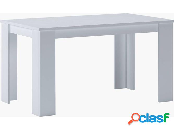 Mesa de Comedor SKRAUT HOME FIJA140BLANCA (Blanco - Melamina