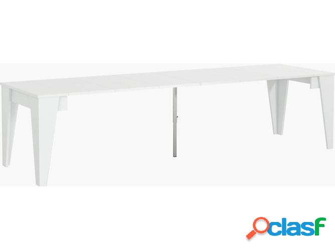 Mesa de Comedor SKRAUT HOME MESATM300BL (Blanco - Melamina -