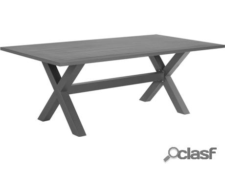 Mesa de Exterior Cascais (Gris - Aluminio -200x105x74 cm)