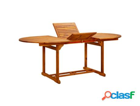 Mesa de jardín VIDAXL madera de acacia maciza (200x100x74