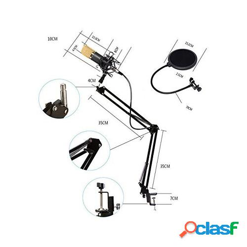 Micrófono de condensador profesional BM700 Micrófono de