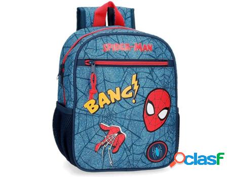 Mochila Escolar MARVEL Spiderman Denim Azul (23x28x10 cm)