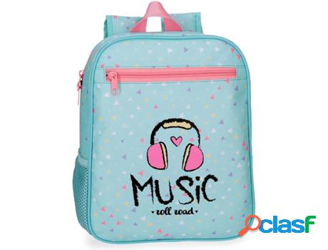 Mochila ROLL ROAD Music Azul (23x28x10cm)