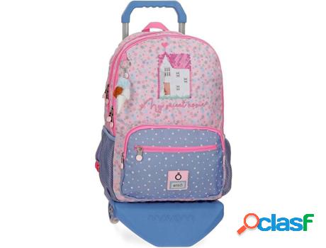 Mochila con Trolley ENSO My Sweet Home (Multicolor - 32 x 44