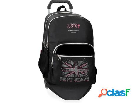 Mochila con Trolley PEPE JEANS Ada (Negro - 32 x 44 x 22 cm)