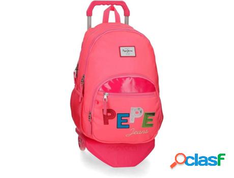 Mochila con Trolley PEPE JEANS Kim (Rosa - 32 x 44 x 22 cm)