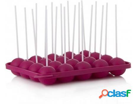 Molde HOGAR Y MÁS Cakepop Silicona Rosa