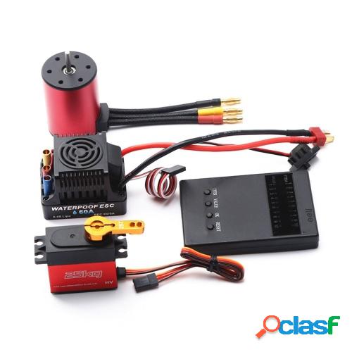 Motor sin escobillas 4300KV 3650 con 60A ESC sin escobillas