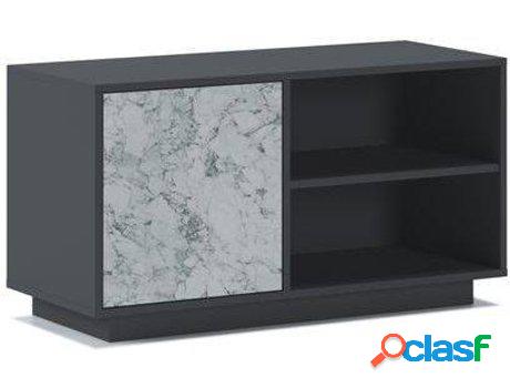 Mueble de TV SKRAUT HOME Marmol (95x40x51cm - Melamina -