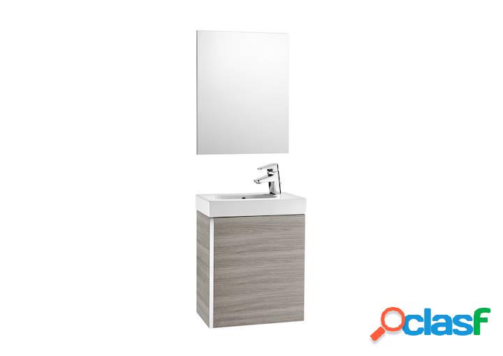 Mueble de baño Roca Mini con lavabo y espejo 450x250x575mm