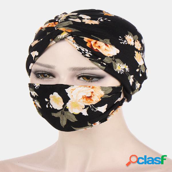 Mujer Multi Color Flower Patrón Casual Sunshade Protección