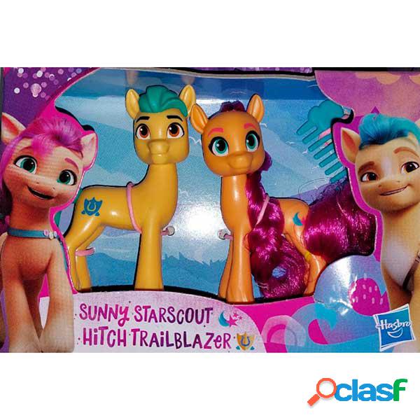 My Little Pony Pack Figuras Sunny-Hitch Cabello Real