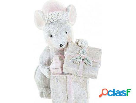 Navidad HOGAR Y MÁS Navideña Ratón Con (resina)