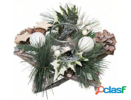 Navidad HOGAR Y MÁS Navideño Piña Star (madera)
