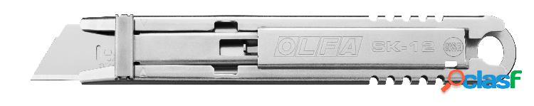 OLFA SK-12 - Cutter de seguridad de acero inoxidable para