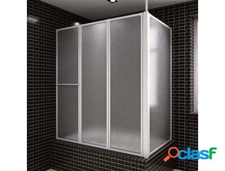 Panel de Ducha VIDAXL Plegable (Aluminio - 70x120x137 cm -