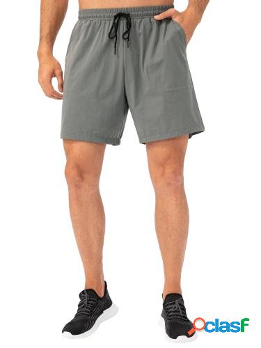 Pantalones cortos deportivos para hombres con bolsillos
