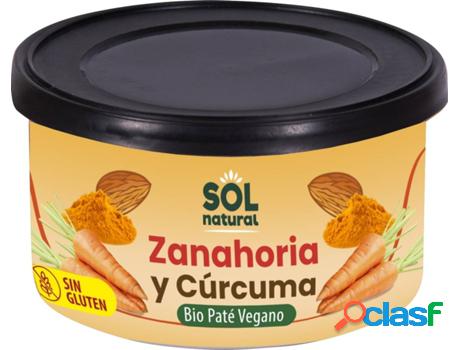 Paté Vegano de Zanahoria y Cúrcuma SOL NATURAL (125 g)