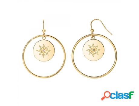 Pendientes SC_BOHEME (Acero - Dorado - 35mm x 35mm)