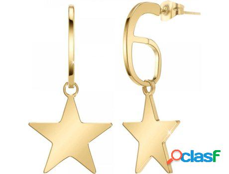 Pendientes SC_BOHEME (Acero - Dorado - Etoile 18x18mm)