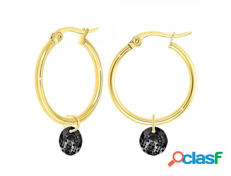 Pendientes SC_CRYSTAL Cristales (Acero - Dorado - cristais