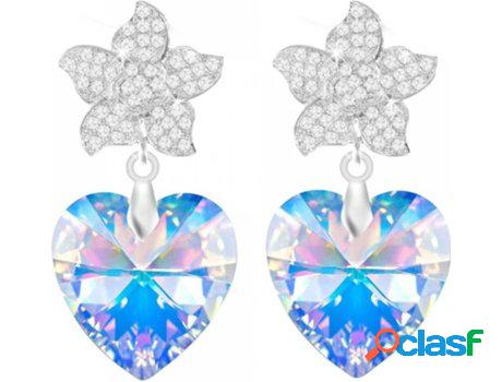 Pendientes SC_CRYSTAL Cristales (bañado a rodio - 24 mm)