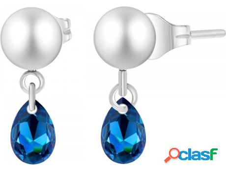 Pendientes SC_CRYSTAL Cristales (bañado a rodio - Azul -
