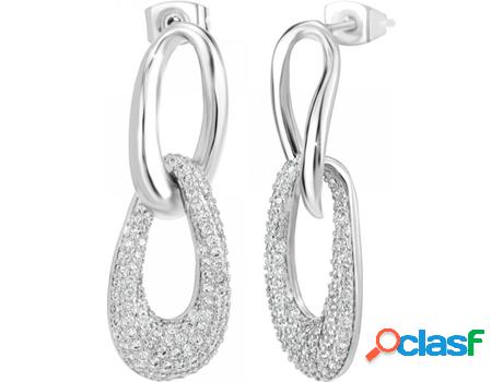 Pendientes SC_CRYSTAL Zirconia (bañado a rodio - 30mm x