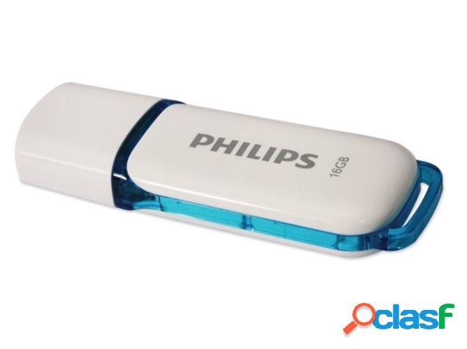 Pendrive 16 GB PHILIPS Key Snow Azul USB 2.0