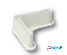 Pie Angulo Estanteria Perfil P40 40X40Mm Blanco Plastico