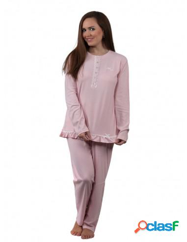 Pijama De Mujer Juvenil 100 % Algodón M Gris
