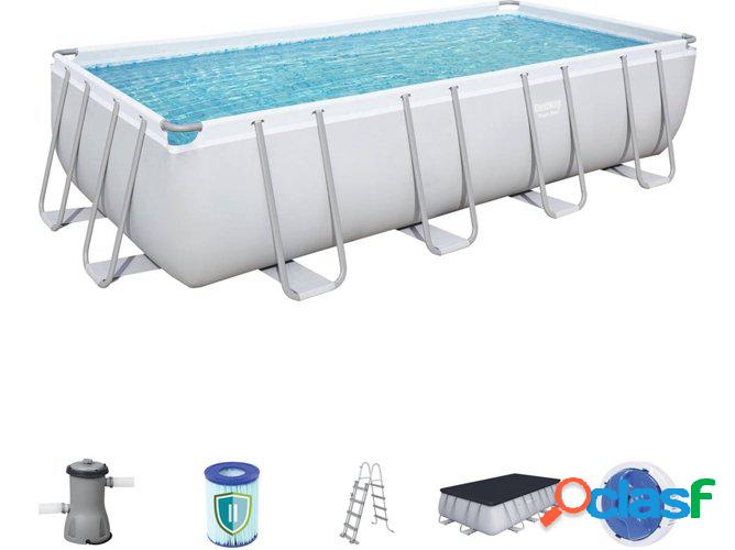 Piscina Tubular BESTWAY Gris (488x244x122cm)