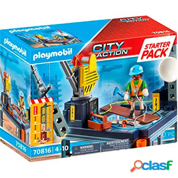 Playmobil 70816 Starter Pack Construcci?n con gr?a