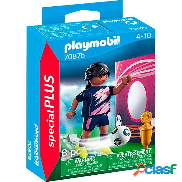 Playmobil 70875 Futbolista con muro de gol