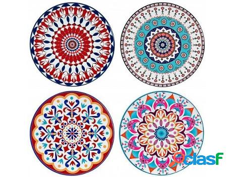 Posavasos HOGAR Y MÁS Mandala Dolomite Set (10,8x10,8 cm)