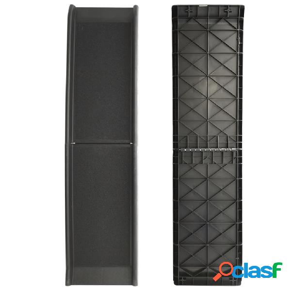 ProPlus Rampa para mascotas negra 155 cm 90 kg plástico