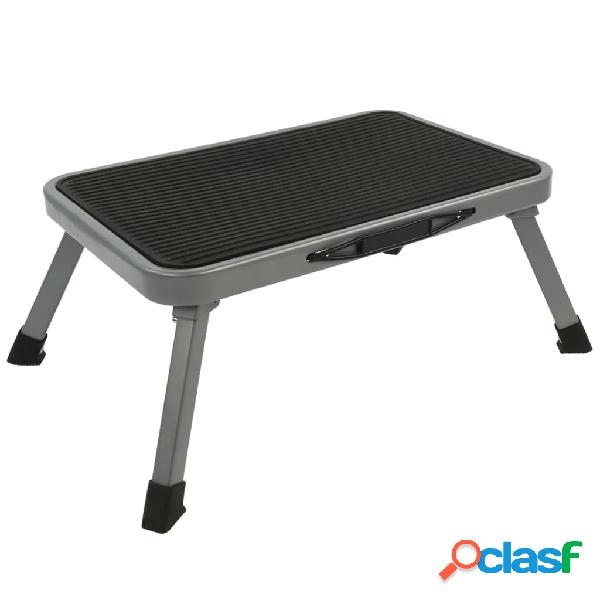 ProPlus Taburete plegable de un escalón de metal 150 kg