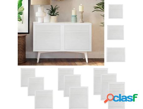 Puerta Persiana VIDAXL Blanco (Madera - 99,3x39,4 cm)