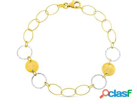 Pulsera FALOMIR (Oro - Plateado y Dorado - 18 cm)