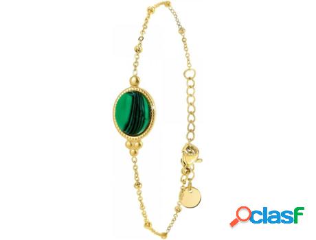 Pulsera SC_BOHEME (Acero - Verde - 16cm)