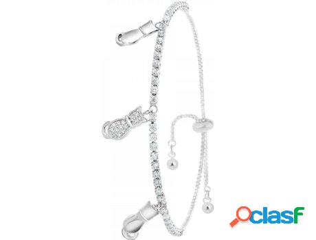 Pulsera SC_BOHEME Zirconia (bañado a rodio - Ajustable