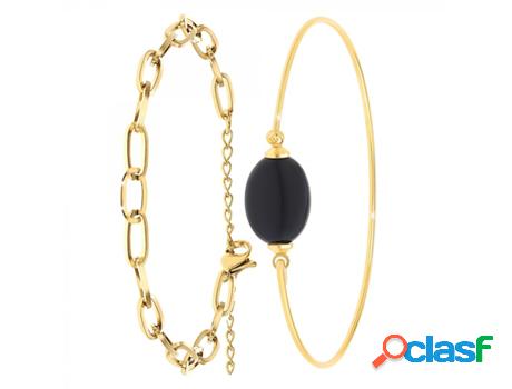 Pulsera SC_BOHEME (bañado a rodio - Dorado - 15 cm)