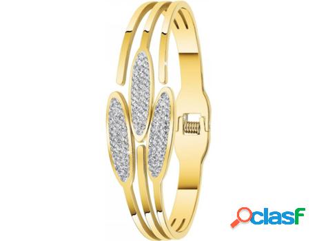 Pulsera SC_CRYSTAL (Acero - Dorado - 16 cm)