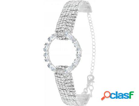 Pulsera SC_CRYSTAL Cristales (bañado a rodio - 18cm)