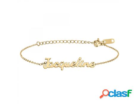 Pulsera SC_CRYSTAL Jacqueline (Acero - Dorado - 16cm)